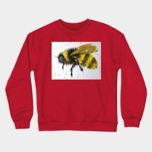 Bumble bee in Flight Crewneck Sweatshirt